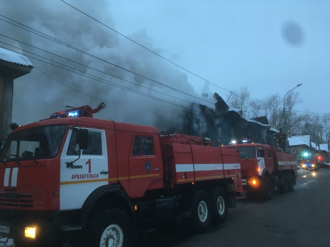 Пожарно-спасательные подразделения выезжали на пожар в г. Северодвинске